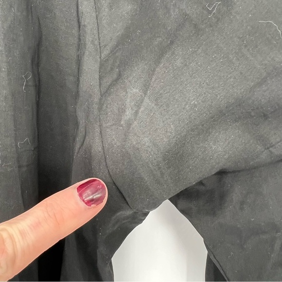 Zero + Maria Cornejo Black Ruffle Collar Button Down Blouse Shirt‎ - Picture 12 of 16